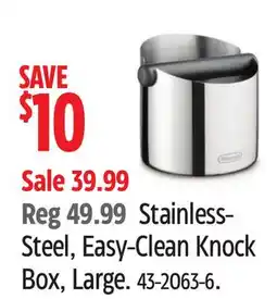 Canadian Tire De'Longhi Stainless- Steel, Easy-Clean Knock Box offer
