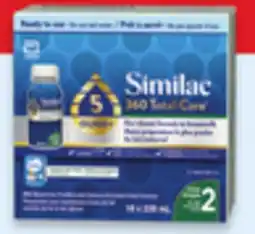 Walmart Similac 360 Total Care ready to feed Step 1 or 2 infant formula offer