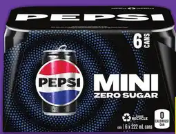 Food Basics PEPSI MINI CANS offer
