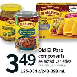 Fortinos OLD EL PASO COMPONENTS, 125-334 G/243-398 ML offer