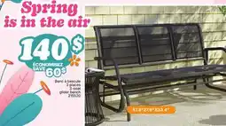 Rossy 3-seat glider bench offer