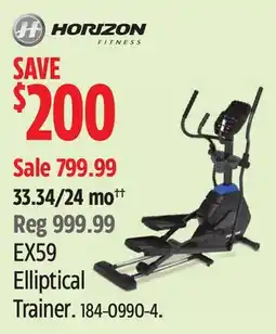 Canadian Tire Horizon EX59 Elliptical Trainer offer