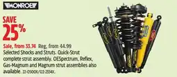 Canadian Tire Selected Shocks and Struts offer