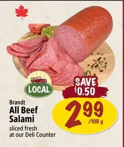 Farm Boy Brandt All Beef Salami offer
