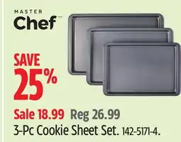Canadian Tire MASTER chef 3-Pc Cookie Sheet Set offer