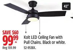 Canadian Tire Canarm Kolt LED Ceiling Fan with Pull Chains offer
