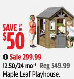 Canadian Tire Maple Leaf Playhouse offer