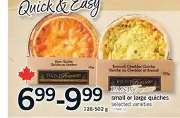 Fortinos PANE FRESCO SMALL OR LARGE QUICHES offer