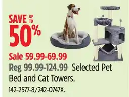 Canadian Tire Selected Pet Bed and Cat Towers offer