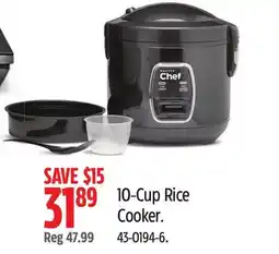Canadian Tire Master Chef 10-Cup Rice Cooker offer