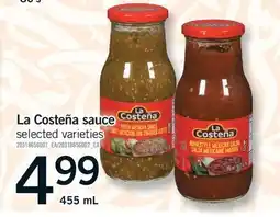 Fortinos LA COSTEÑA SAUCE offer