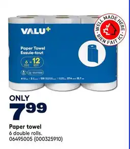 RONA VALU+ Paper towel offer
