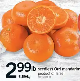 Fortinos SEEDLESS ORRI MANDARINS offer