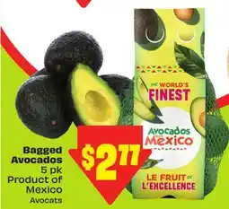 FreshCo Bagged Avocados 5 pk Product of Mexico Avocats offer