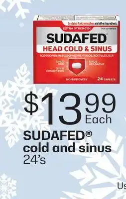 Fortinos SUDAFED COLD AND SINUS, 24' S offer