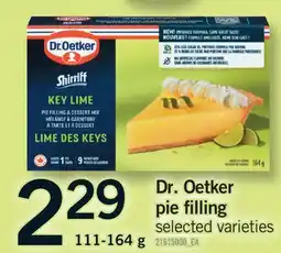 Fortinos DR. OETKER PIE FILLING offer