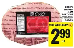 Food Basics COOK'S SMOKED HAM PORTIONS offer