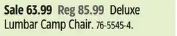 Canadian Tire Woods Deluxe Lumbar Camp Chair offer