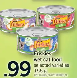 Fortinos FRISKIES WET CAT FOOD offer