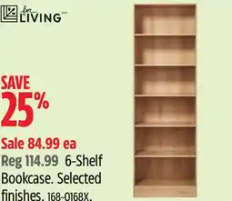 Canadian Tire For Living 6-Shelf Bookcase offer