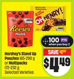 FreshCo Hershey's Stand Up Pouches 165-290 g or Multipacks 172-232 g Selected Varieties offer