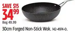 Canadian Tire The Rock 30cm Forged Non-Stick Wok offer