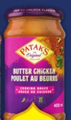 Food Basics PATAK'S OR KFI COOKING SAUCE offer