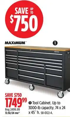 Canadian Tire Tool Cabinet offer