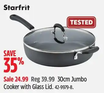 Canadian Tire Starfrit 30cm Jumbo Cooker with Glass Lid offer