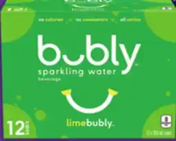 Food Basics BUBLY SPARKLING WATER 12 X 355 ML MONTELLIER CARBONATED WATER 10 X 355 ML offer