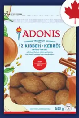 Food Basics ADONIS VEGETABLE OR HALAL BEEF KIBBEH offer