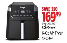 Canadian Tire Ninja 6-Qt Air Fryer offer