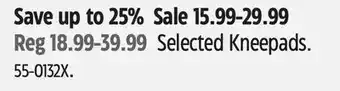 Canadian Tire Selected Kneepads offer