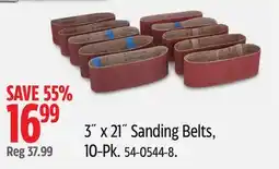 Canadian Tire MASTERCRAFT 3˝ x 21˝ Sanding Belts, 10-Pk offer