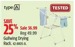 Canadian Tire type A Gullwing Drying Rack offer