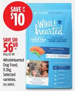 Canadian Tire WholeHearted Dog Food offer
