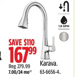 Canadian Tire Pfister Karava Pull-Down Kitchen Faucet offer