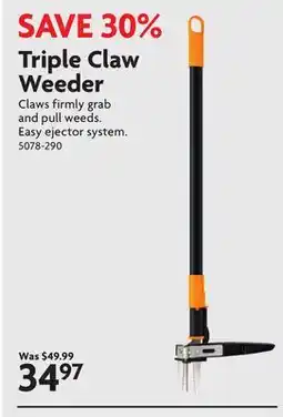 Home Hardware Fiskars Triple Claw Weeder offer