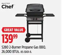 Canadian Tire MASTER Chef S280 2-Burner Propane Gas BBQ offer