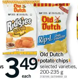 Fortinos OLD DUTCH POTATO CHIPS offer