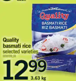 Fortinos QUALITY BASMATI RICE offer
