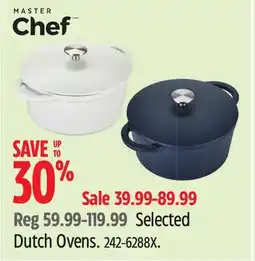 Canadian Tire Master Chef Selected Dutch Ovens offer