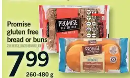Fortinos PROMISE GLUTEN FREE BREAD OR BUNS offer