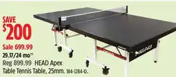Canadian Tire HEAD Apex Table Tennis Table, 25mm offer