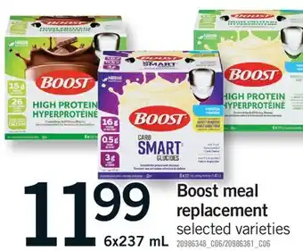 Fortinos BOOST MEAL REPLACEMENT offer