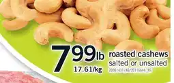 Fortinos ROASTED CASHEWS offer