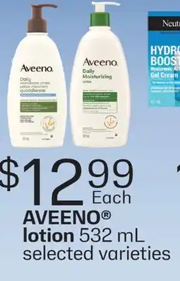 Fortinos AVEENO LOTION offer