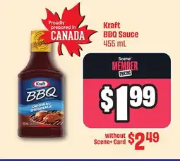 FreshCo Kraft BBQ Sauce offer