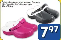 Rossy Men's and ladies' sherpa clogs offer