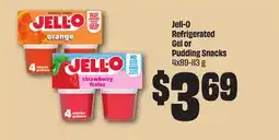 FreshCo Jell-O Refrigerated Gel or Pudding Snacks 4x89 offer